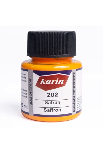 Hat Mürekkebi-kaligrafi Mürekkebi-akrilik Mürekkep Safran 202-45ml