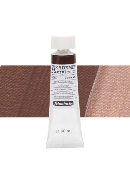 Akademie Akrilik Boya 60ml 669 Burnt Umber