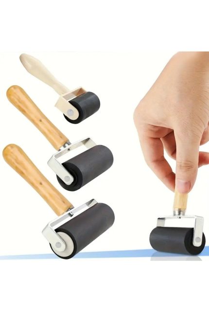 Kauçuk silindir 3'lü set-silikon baskı rulosu, baskı silindiri, kauçuk rulo, baskı, duvar kağıdı