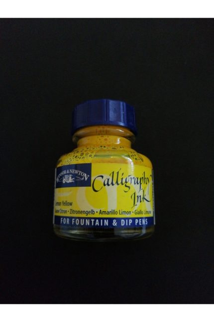 Winsor & Newton Kaligrafi Mürekkebi 30 Ml Lemon Yellow