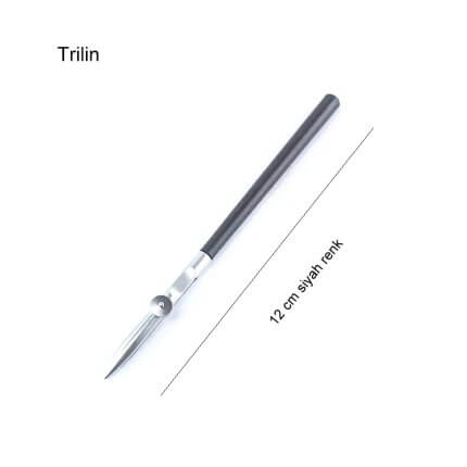Trilin, çizgi kalemi, hassas ince çizgi, trilin kalem, siyah renk, (damlalık hediye)-1 Adet