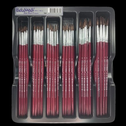 Samur 6'lı Sulu Boya, Akrilik Boya, Fırça Seti, Resim fırçaları, Midilli Kılı Sivri Uç-6 adet