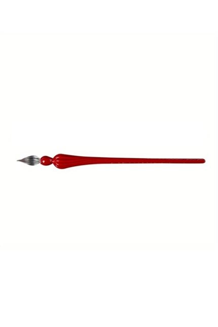 El yapımı cam kalemi, cam kalem, cam çizim kalemi, kaligrafi kalem-fransız kırmızısı