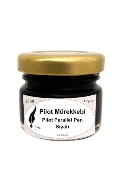 Pilot Parallel Pen Mürekkebi-kaligrafi Mürekkebi, Koyu Siyah 25ml-ink Siyah