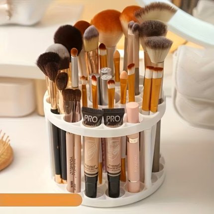 Fırça organizer, fırçalık, makyaj organizer, 360° dönebilen fırçalık, Masaüstü düzenleyici
