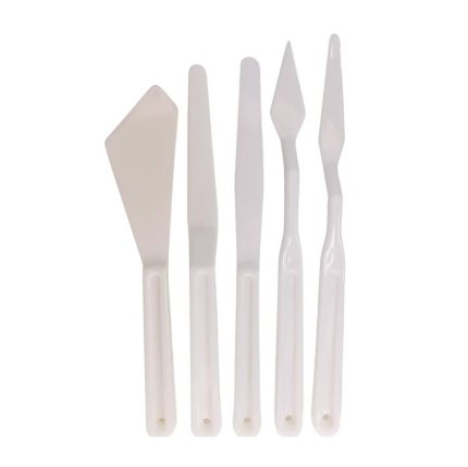 Spatula Seti plastik, akrilik, yağlı boya, hobi, modelaj, esnek ve ergonomik 5'li set