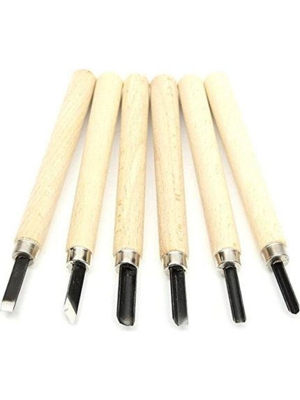 Samur 6'lı Ahşap Oyma Seti, ahşap şekillendirme bıçak seti, oyma bıçak seti